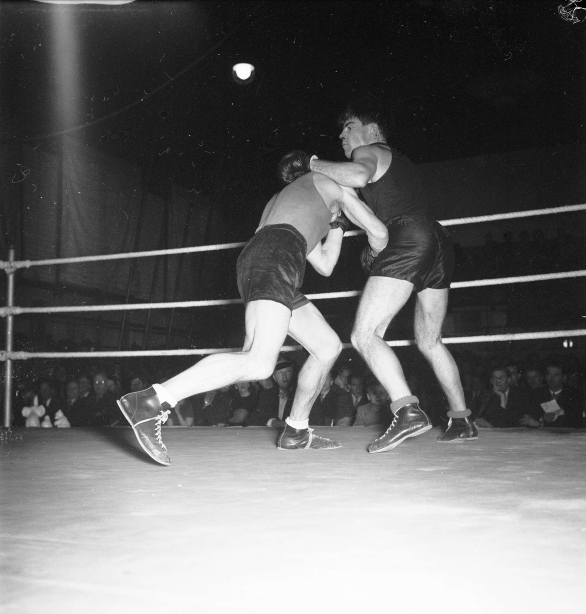 Boxningsmatch - Mellansvenska mästerskapen, Uppsala 1948