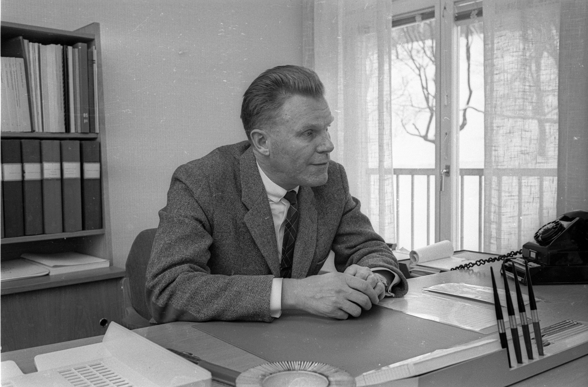 Landstingsrådet Ragnar Litzner, Uppsala januari 1966