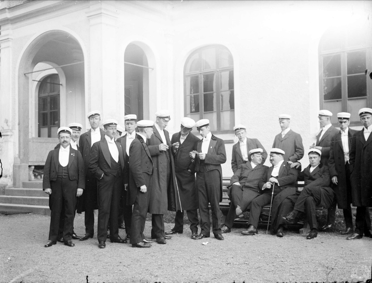 Medlemmar i manskören Orphei Drängar 1913