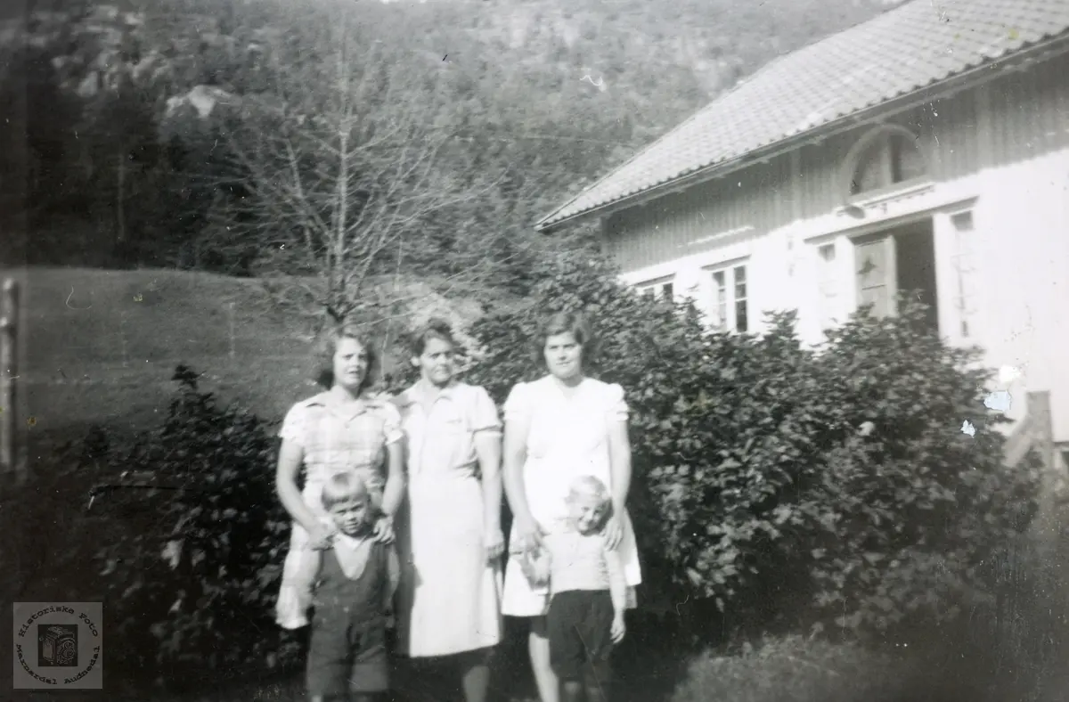 Tre generasjoner på Stedjan, Grindheim Audnedal.