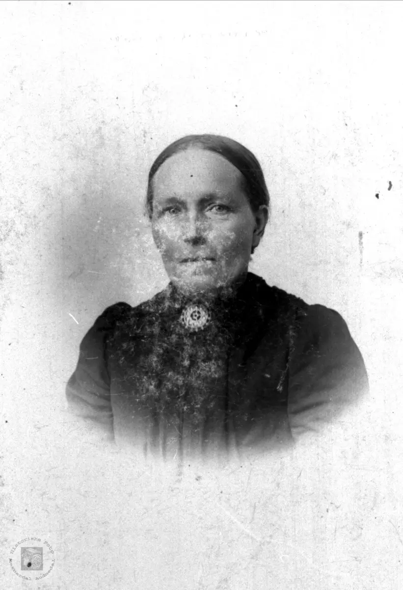 Portrett Gurine Jesine "Sina" Skogen 1859-1940, Øyslebø.