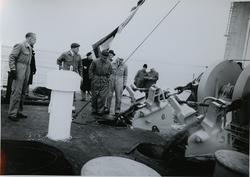 Test av ankerspill under prøvetur med tørrlasteskipet M/S Po