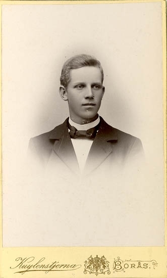 Text på kortets baksida: "Hjalmar Odqvist".