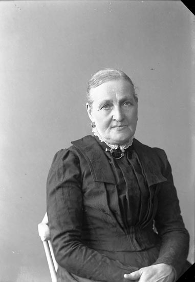 Enligt fotografens journal nr 3 1916-1917: "Johansson, Fru Amalia Vestergård Här".