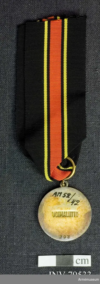Voima medalj  Nr 292