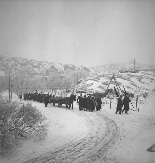 "Lysekil. Langs begravning december 1938".