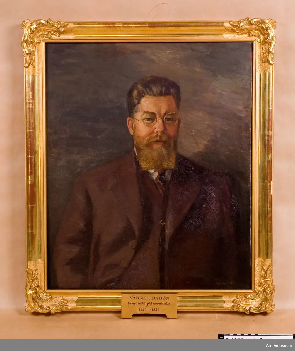 Oljemålning föreställande Värner Rydén, generalkrigskommisarie 1925-26.