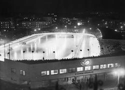 Bislett stadion under Olympiske vinterleker i 1952.