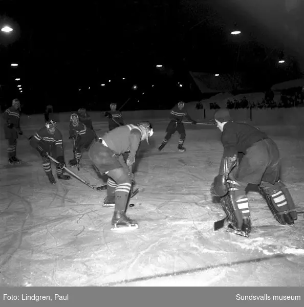 SIK-Strömsund. Ishockeymatch.