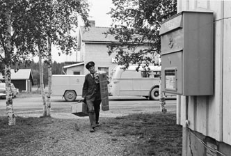 Bildiligens på linjen Borgafjäll - Dorotea, juli 1963.