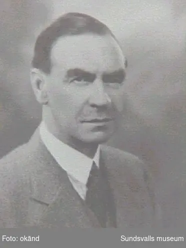 Anders Brunes, f 1874, d 1953, disponent för Hovids sågverk 1921-1942.
