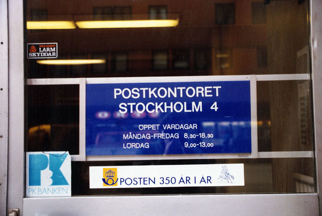 Postkontoret 102 60 Stockholm Folkungagatan 51-53