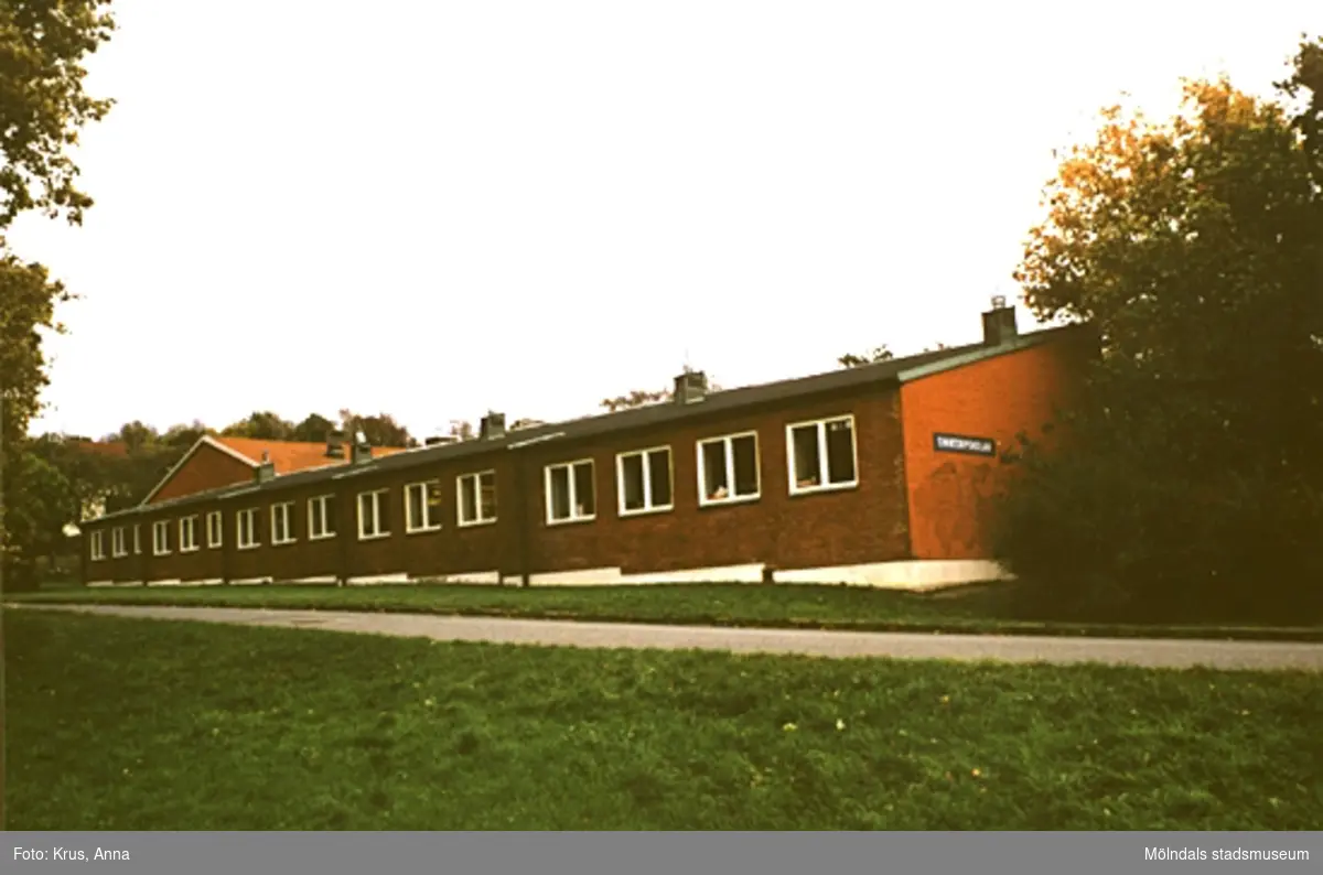 1950-tals skolbyggnad i Lindome.