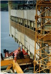 Bygging av TCP2 i Åndalsnes. 
Montasje av modul 01 i dekksr