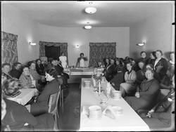 Demonstrasjon eller salgsmøte av vaskemiddelet Blenda for tø