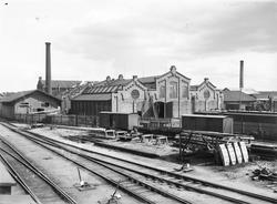 NSBs jernbaneverksted på Hamar. Formelt navn var NSB Verkste