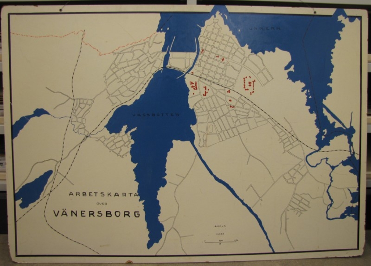 Arbetskarta över Vänersborg