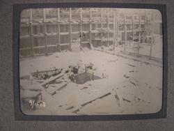 Bygging av karbidfabrikken på Tangen. Kragerø