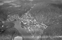 Ulike Widerø flyfoto Skien kommune, Skotfoss