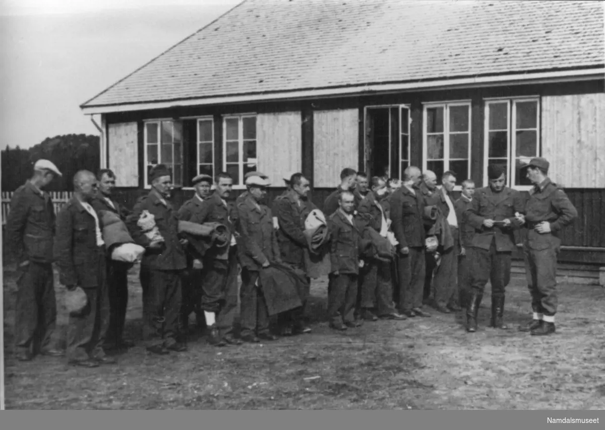 Skogmo, Overhalla. Lasarettet i A.T.-leiren, Skogmo. Hit ble de russiske krigsfangene samlet inn etter kapitulasjonen for oppforing og legebehandling. Det norske Røde Kors overtok etter krigen ansvaret for krigsfangene i Norge.