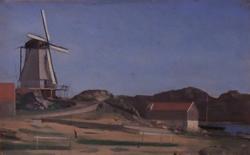 Møllebakken, Mandal [Oljemaleri]