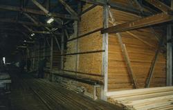 Trelastbeholdningen ved Spillumbruket 22.-23. november 1986.