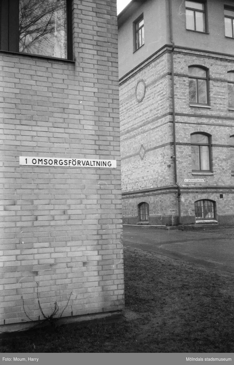 Byggnader tillhörande Stretereds vårdhem i Kållered, år 1983.