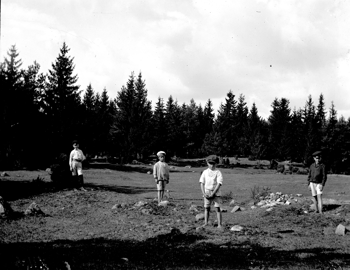 Gravfält vid Norsa på 1920-talet