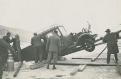 G.M.C. lastebil ved Vingnesbrua på Lillehammer 1934