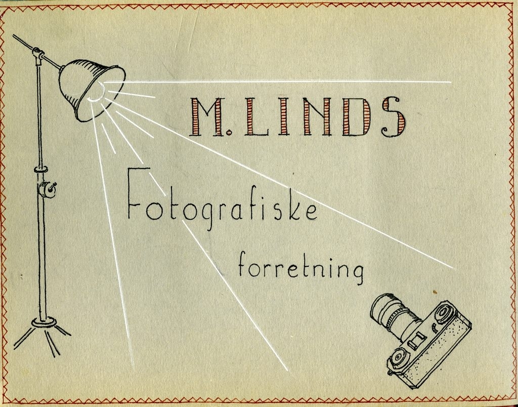 M. Linds Fotografiske forretning Fotolampe Kamera
