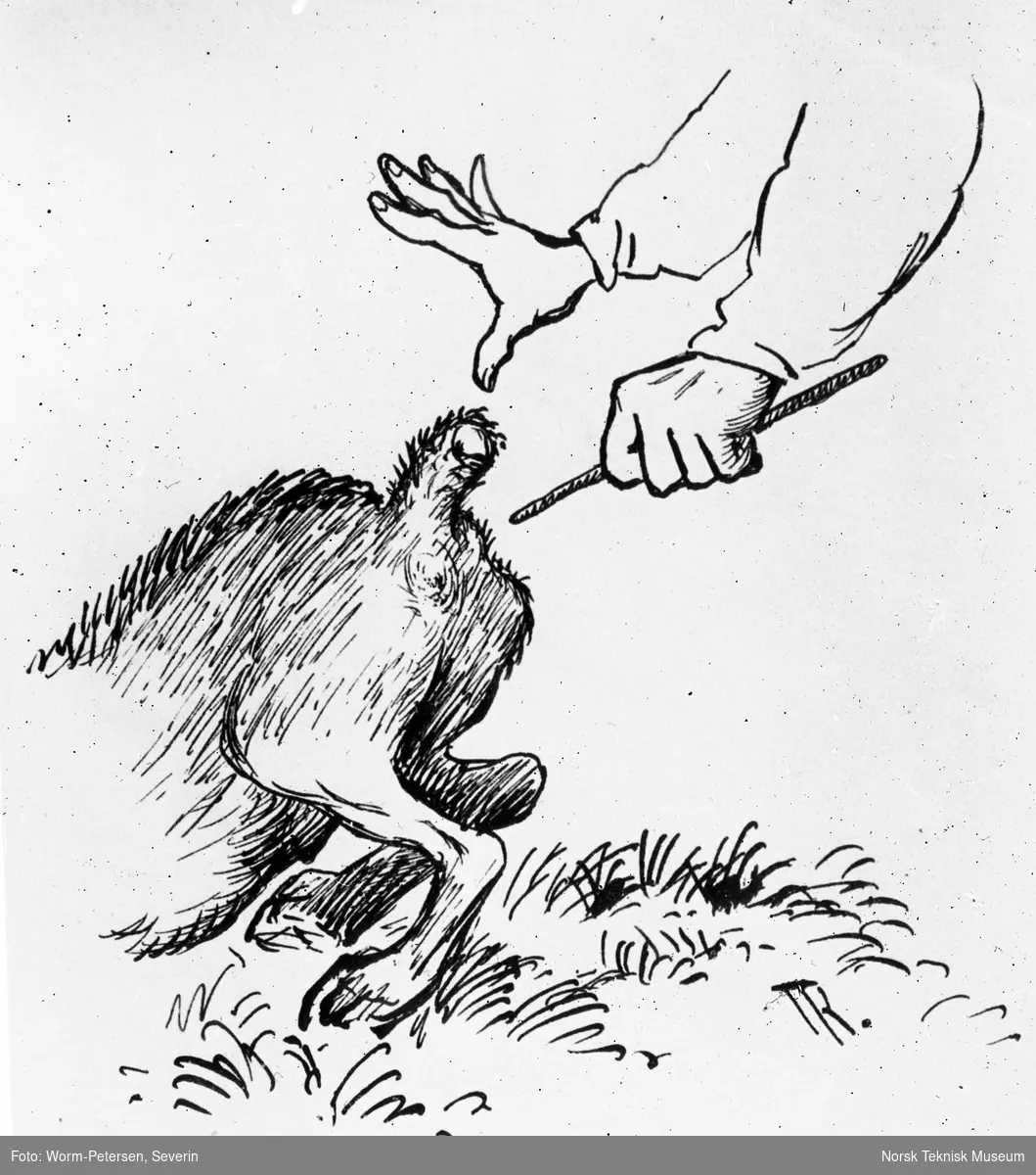 Theodor Kittelsens illustrasjoner til Johan Herman Wessels dikt "Hundemordet"