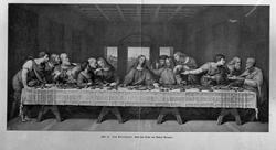 Maleri av Leonardo da Vinci: Nattverden.