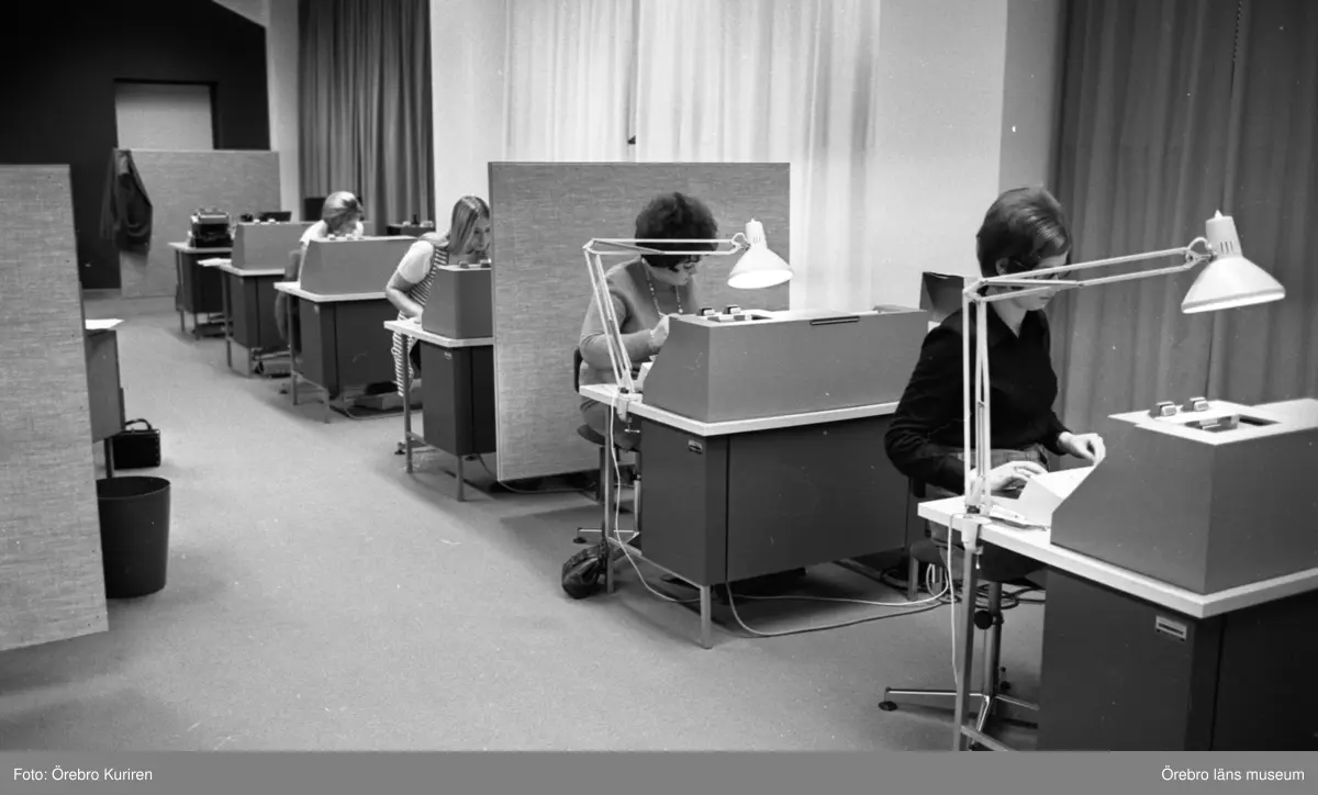 Statistiska Centralbyrån 5 december 1969 Ett kontorslandskap på