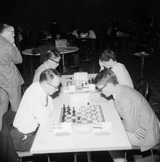 Schack VM i augusti 1966.
Danmark
