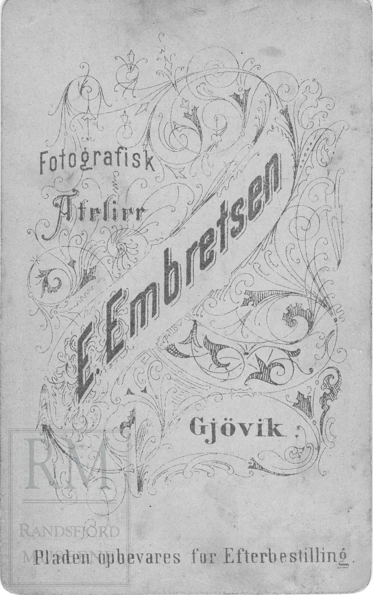 Brystbilde av Erik og Ingeborg Gullabråtens sønn Anton Eriksen som utvandret til Amerika.