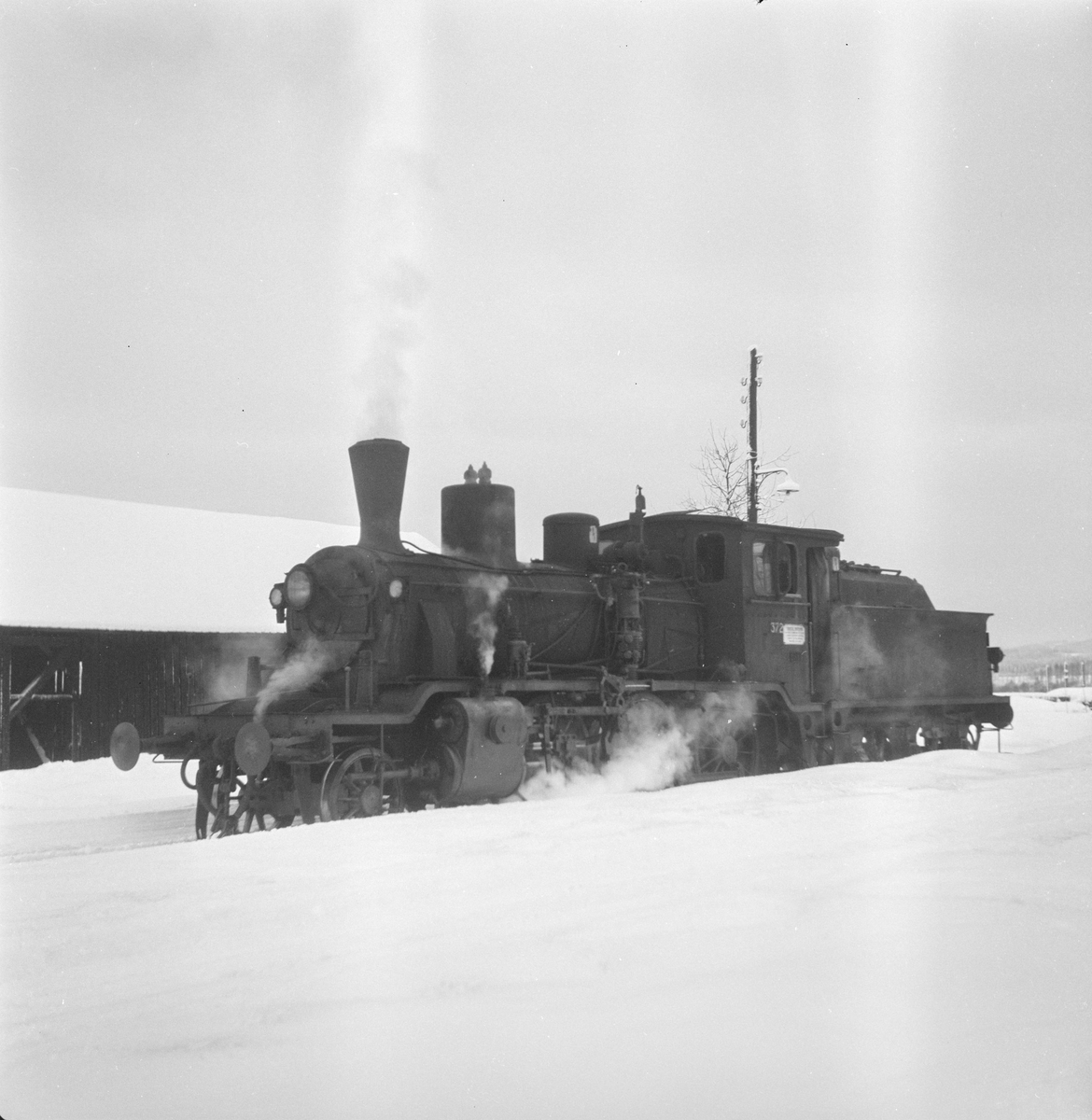 Damplokomotiv type 21c 372 på Solørbanen.