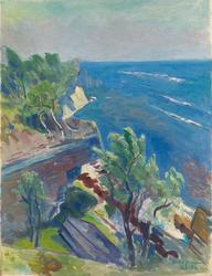 Blåsende dag, Rågön [Maleri]