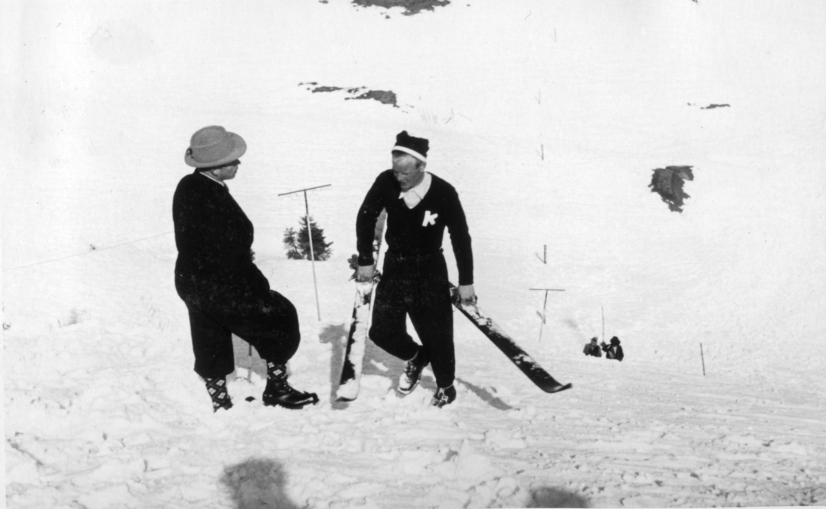 Kongsberg skier Sigmund Ruud in Spain 1930s