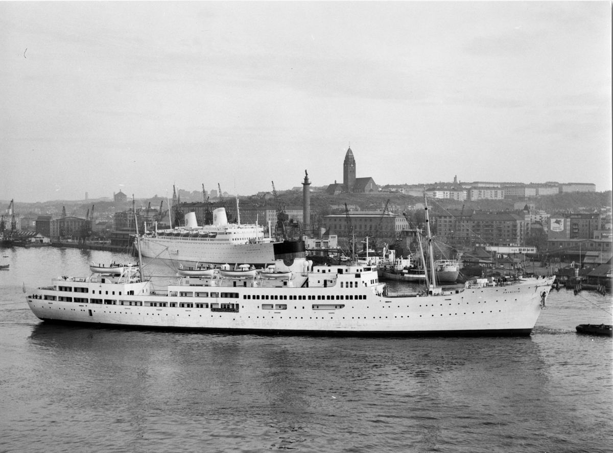 M/S Patricia vid Svenska Amerika Linien. - Tekniska museet / DigitaltMuseum