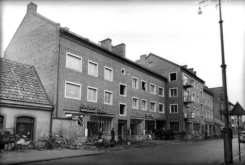 Nybyggda hus på Östergatan.