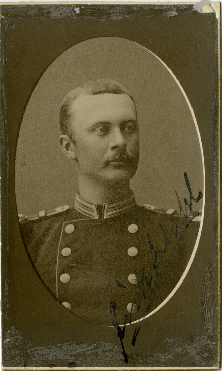 Porträtt av Erik Dahl, major vid Hälsinge regemente I 14.