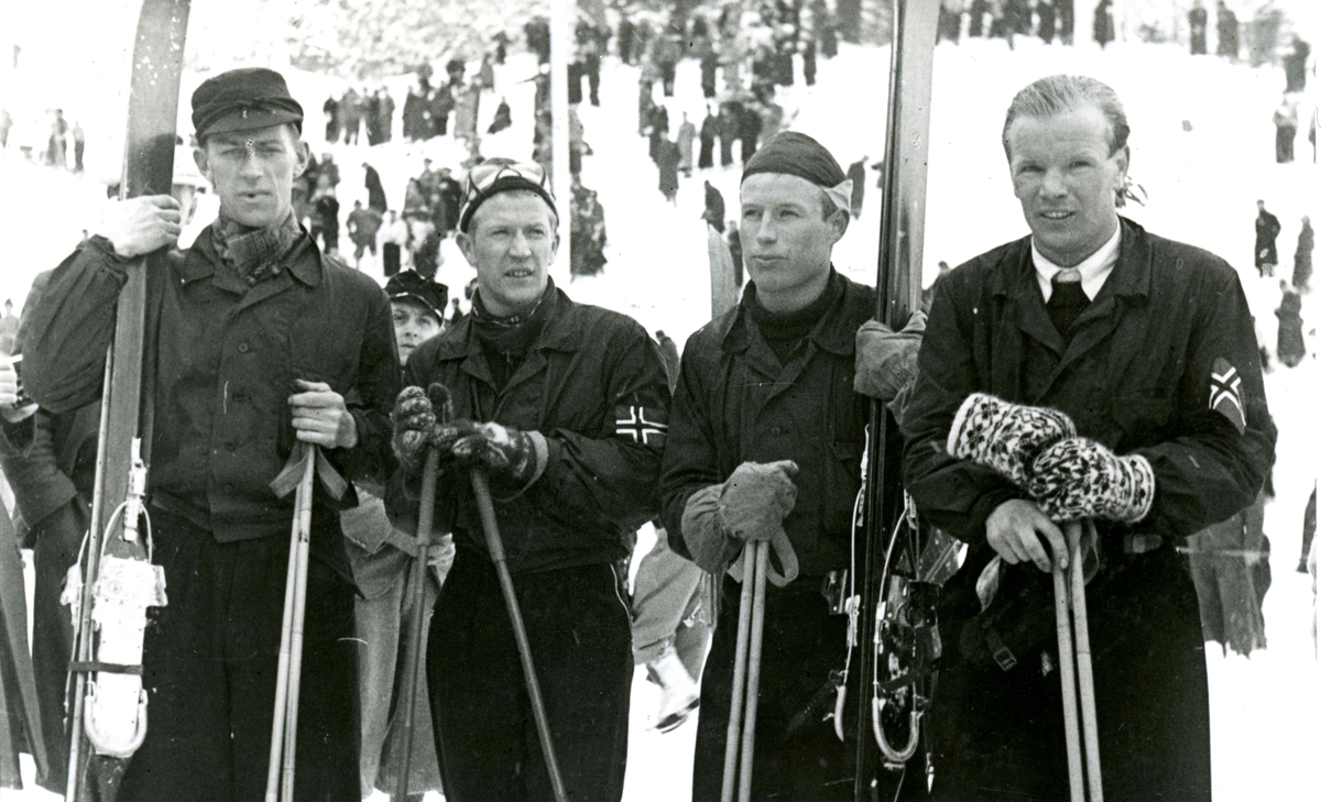 Norwegian skiers at Garmisch 1936