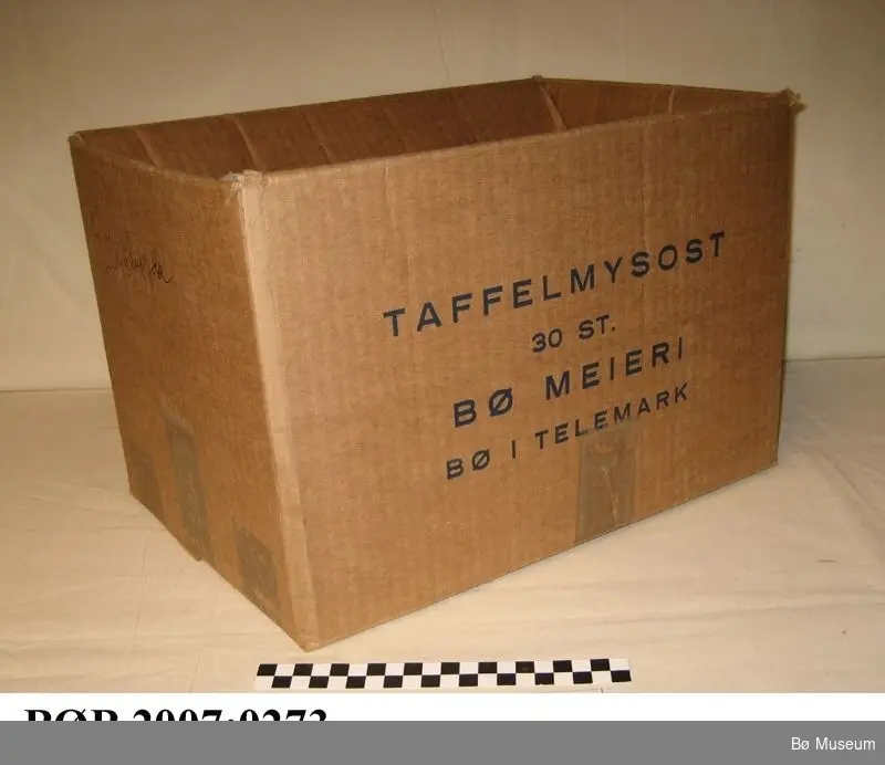 Pappask - emballasje til 30 st. taffelmysost.