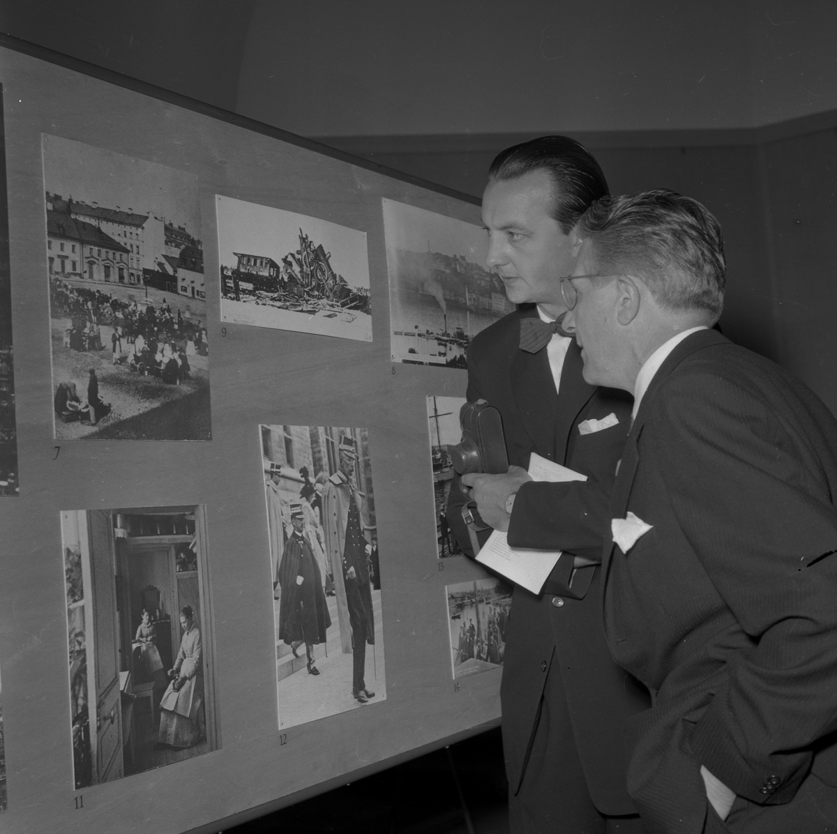 Fotoutställning på Konsthallen. 28 augusti 1955.