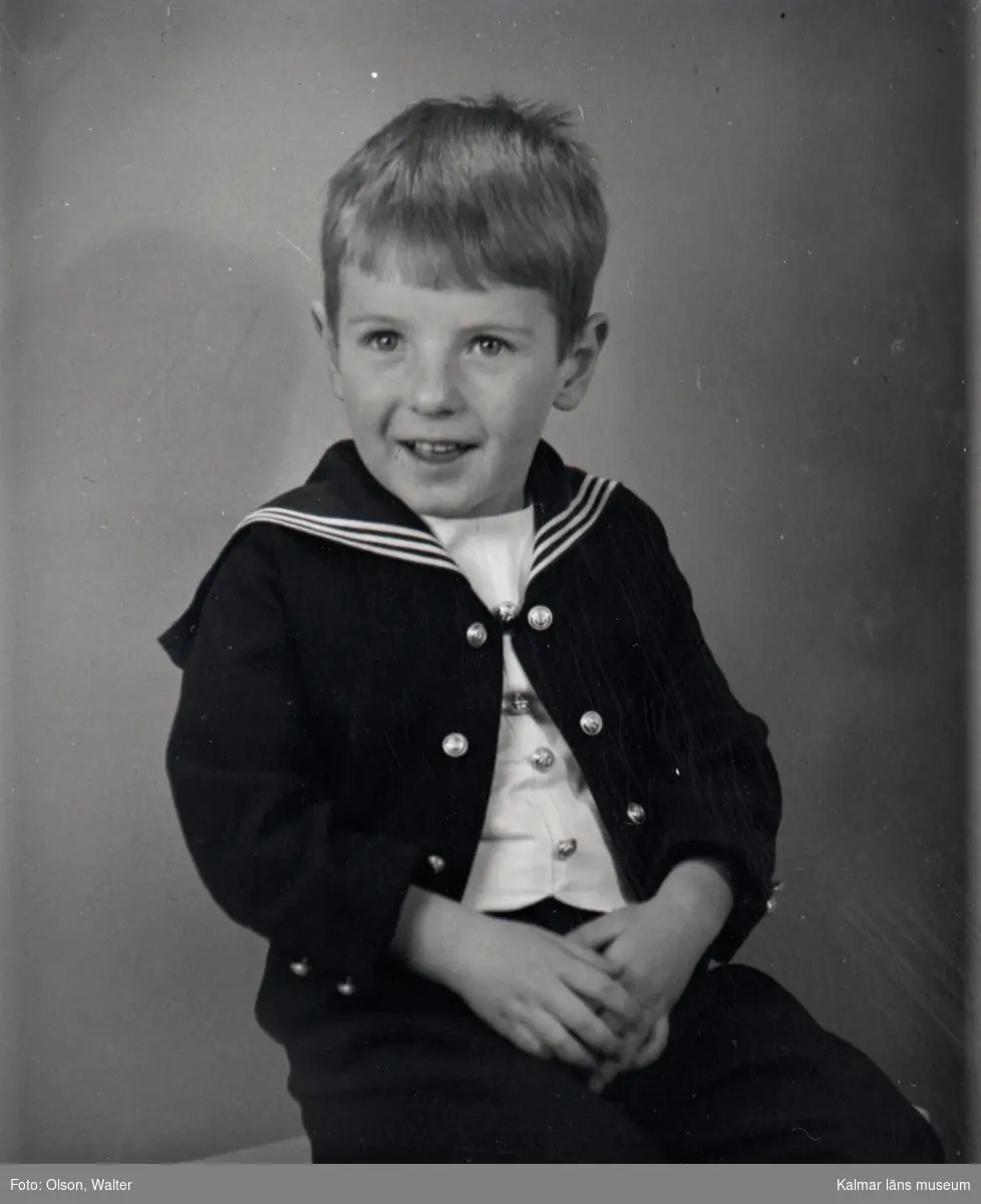 Porträtt av en ung pojke från Kalmar.