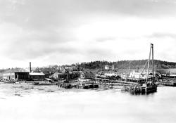 Havner og brygger i Moss. Moss Jernstøberi og Mekanisk Verks