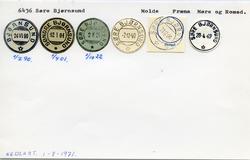 Stempelkatalog  6436 Søre Bjørnsund, Fræna kommune, Møre og 