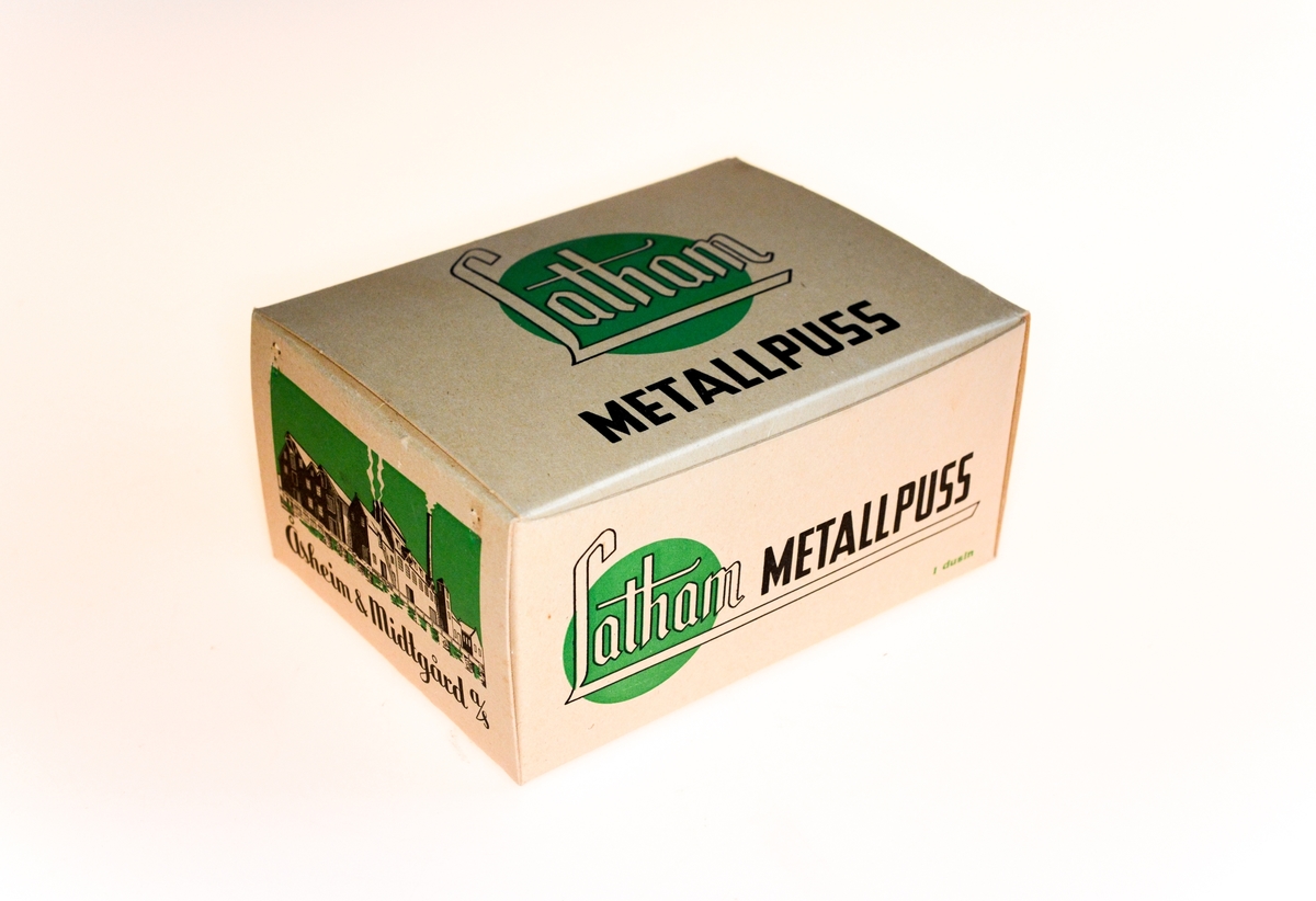 Emballasje av papp for "Lathan Metallpuss".