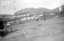 Steinsetting fra Bolga, mulig rester av en gravhaug, eller g