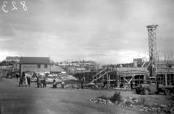 Hvedinggården på hjørnet av Kaibakken/Hauggata, under byggin